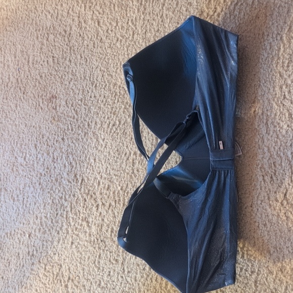 Victoria Secret No Wire Blue Sparkle Bra Size 36D - Picture 5 of 6